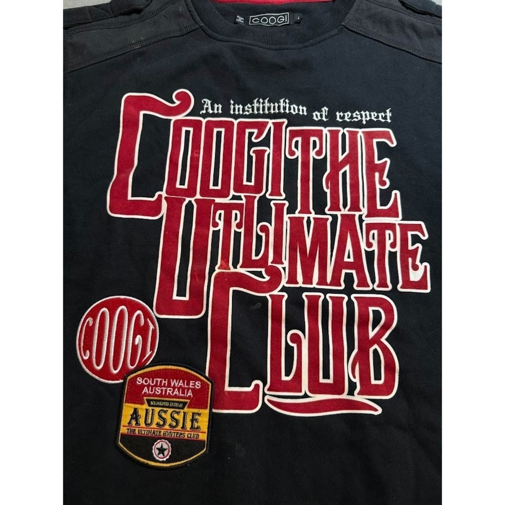 Googi Sweatshirt Ultimate Club Adult L Black Fleece Logo Long Sleeve. - Picture 2 of 9